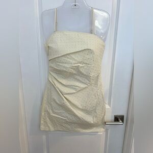 Rebecca Minkoff Chalk Removable Straps Dress with Silver Studs size 4